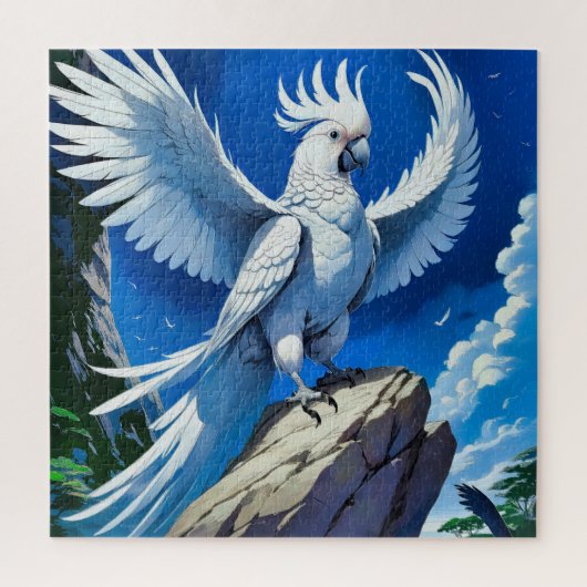 Majestätischer Papagei Puzzle (Vertikal)