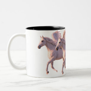 Majestätischer Pegasus in den Wolken Tasse