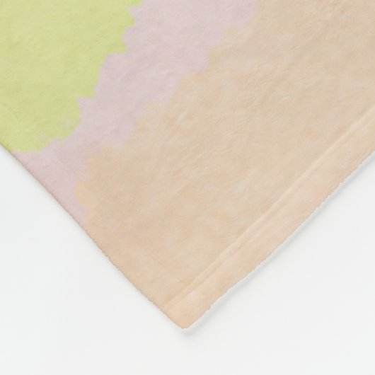 Majestätischer Pfau auf einem Zaun - abstrakte Kun Fleecedecke (Ecke)