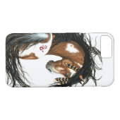 Majestätischer Pinto-PferdiPhone 7 Fall Case-Mate iPhone Hülle (Rückseite (Horizontal))