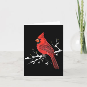 Majestätischer Roter Kardinal Vogelbeobachtung Vog Karte
