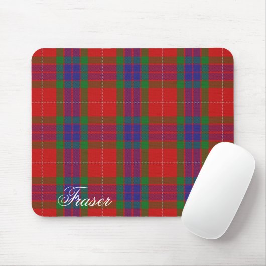 Majestätischer schottischer Clan Fraser Tartan Mousepad (Mit Mouse)