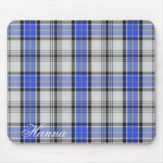 Majestätischer schottischer Clan Hannay Tartan Mousepad (Vorne)