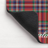 Majestätischer schottischer Clan MacFarlane Tartan Mousepad (Ecke)