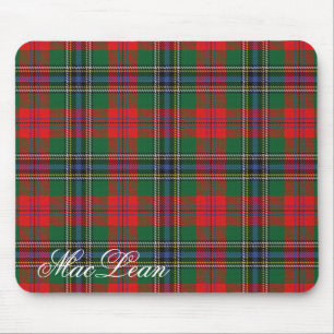 Majestätischer schottischer Clan MacLean Tartan Mousepad