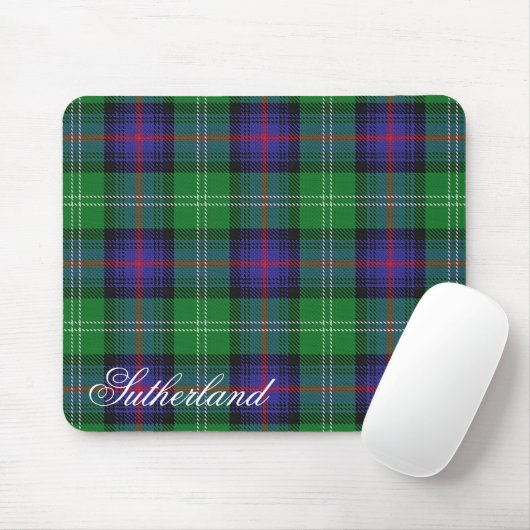 Majestätischer schottischer Clan-SutherlandTartan Mousepad (Mit Mouse)