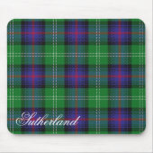 Majestätischer schottischer Clan-SutherlandTartan Mousepad (Vorne)