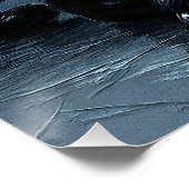 Majestätischer Schwarzer Panther – Malerei Porträt Poster (Ecke)