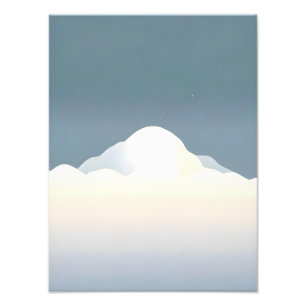 Majestätischer Sonnenaufgang über schneebedecktem Fotodruck