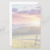 Majestätischer Sonnenuntergang in den Bergen Briefpapier (Vorne/Hinten)