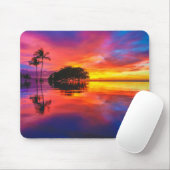 Majestätischer Strand des Sonnenuntergang-| Mousepad (Mit Mouse)