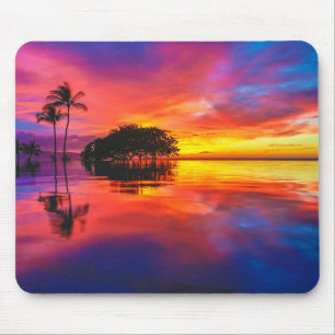 Majestätischer Strand des Sonnenuntergang-  Mousepad