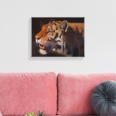 Majestätischer Tiger Klein Leinwanddruck (Insitu (Wohnzimmer))