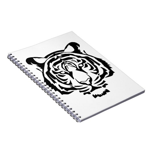 Majestätischer Tiger – Kraft & Eleganz im Design Notizblock (Rechte Seite)