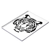 Majestätischer Tiger – Kraft & Eleganz im Design Notizblock (Linke Seite)