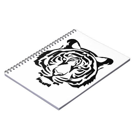 Majestätischer Tiger – Kraft & Eleganz im Design Notizblock (Linke Seite)