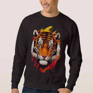 Majestätischer Tiger - Symbol für Power, Mut und K Sweatshirt