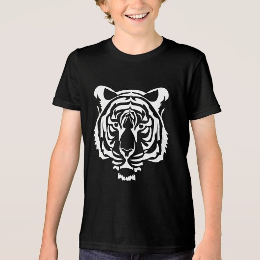 Majestätischer Tiger Tri-Blend Shirt (Vorderseite)