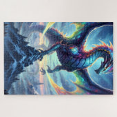 Majestätischer und farbenfroher Drache Puzzle (Horizontal)