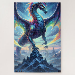 Majestätischer und farbenfroher Drache Puzzle