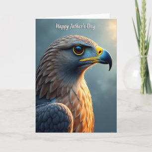 Majestätischer Vogel Vatertag Portrait Karte