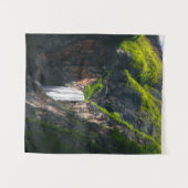 Majestätischer Wasserfall Boka im Frühling Ruhm Wandteppich (Vorderseite (Horizontal))