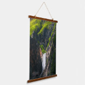 Majestätischer Wasserfall Boka im Frühling Ruhm Wandteppich Mit Holzrahmen (Gewinkelt)