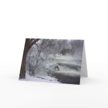 Majestätischer Wasserfall-geistige Weihnachtskarte