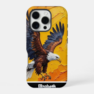 Majestätischer Weißkopfseeadler im Flug iPhone 16 Pro Hülle