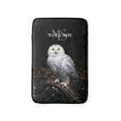 Majestätischer Winterschneeauuler Monogramm-indivi Badematte (Vorderseite Vertikal)