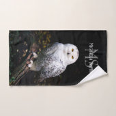 Majestätischer Winterschneeauuler Monogramm-indivi Badhandtuch Set (Handtuch)