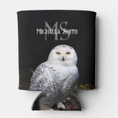 Majestätischer Winterschneeauuler Monogramm-indivi Dosenkühler (Rückseite)