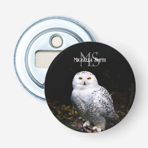 Majestätischer Winterschneeauuler Monogramm-indivi Flaschenöffner