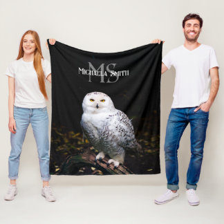 Majestätischer Winterschneeauuler Monogramm-indivi Fleecedecke