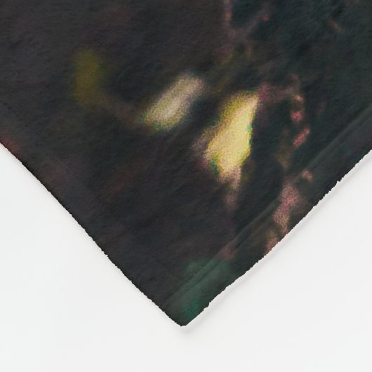 Majestätischer Winterschneeauuler Monogramm-indivi Fleecedecke (Ecke)