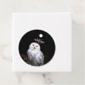 Majestätischer Winterschneeauuler Monogramm-indivi Geschenkanhänger (Beispiel)