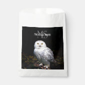 Majestätischer Winterschneeauuler Monogramm-indivi Geschenktütchen (Vorderseite)
