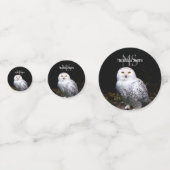 Majestätischer Winterschneeauuler Monogramm-indivi Konfetti (Vorderseiten)