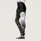 Majestätischer Winterschneeauuler Monogramm-indivi Leggings (Links)