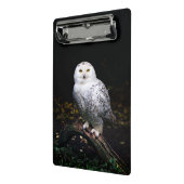 Majestätischer Winterschneeauuler Monogramm-indivi Mini Klemmbrett (Gewinkelt2)