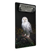 Majestätischer Winterschneeauuler Monogramm-indivi Mini Klemmbrett (Schrägansicht)