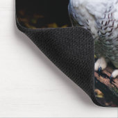 Majestätischer Winterschneeauuler Monogramm-indivi Mousepad (Ecke)