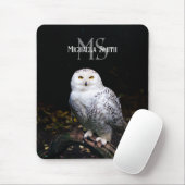 Majestätischer Winterschneeauuler Monogramm-indivi Mousepad (Mit Mouse)