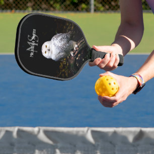 Majestätischer Winterschneeauuler Monogramm-indivi Pickleball Schläger