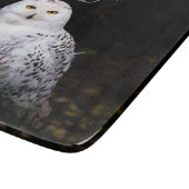 Majestätischer Winterschneeauuler Monogramm-indivi Schneidebrett (Ecke)