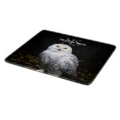 Majestätischer Winterschneeauuler Monogramm-indivi Schneidebrett (Ecke)