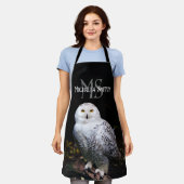 Majestätischer Winterschneeauuler Monogramm-indivi Schürze (Getragen)