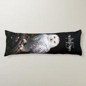 Majestätischer Winterschneeauuler Monogramm-indivi Seitenschläferkissen (Vorderseite)