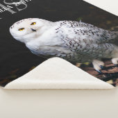 Majestätischer Winterschneeauuler Monogramm-indivi Sherpadecke (3/4)