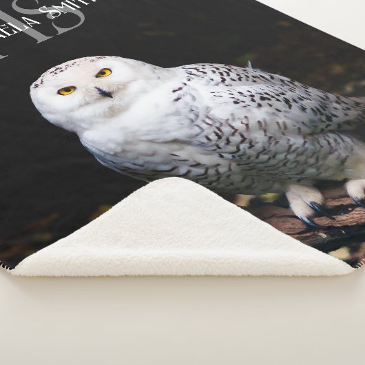 Majestätischer Winterschneeauuler Monogramm-indivi Sherpadecke (3/4)